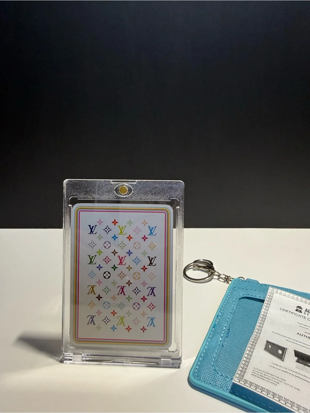 Louis Vuitton Takashi X Murakami Monogram Multicolor Play Card Queen Diamond COA